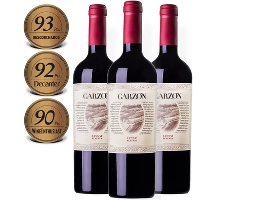 Box Garzon Reserva Tannat 750ml 3 Garrafas