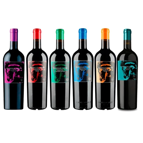 Box Caballo Loco 6 Garrafas 750ml + Caixa De Madeira