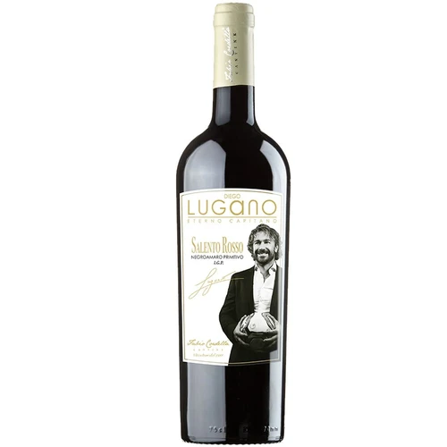 Diego Lugano Tinto Negroamaro Primitivo Salento IGP 2017 Vinho Italian