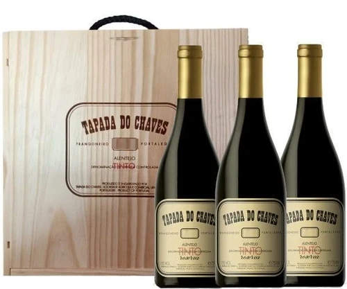 Box Tapada Do Chaves Reserva Tinto 2017 3gfs + Caixa De Madeira