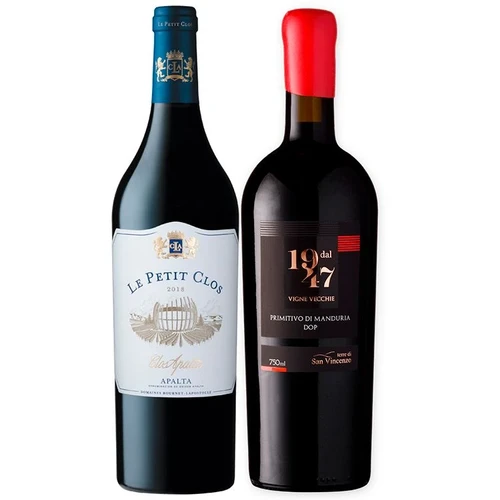 Box 2 Garrafas Grandes Vinhos 750ml
