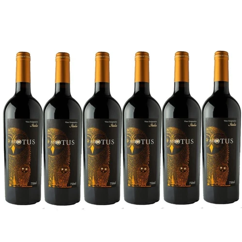Caixa  Asio Otus Vino Rosso Enigmatico 6gfs Vinho Italiano