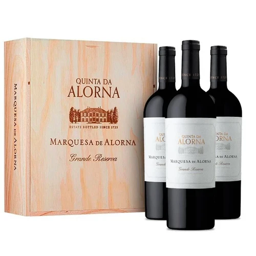 Box 3 Gfs Marquesa De Alorna Grande Reserva Tinto + Caixa De Madeira 7