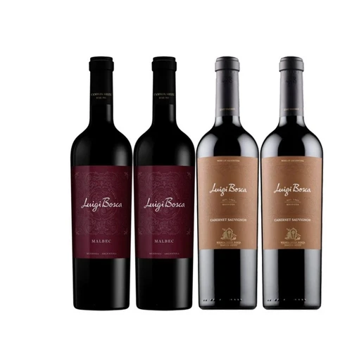Box Selecao Malbec Cabernet 4gfs 750 Ml Vinho Argentino