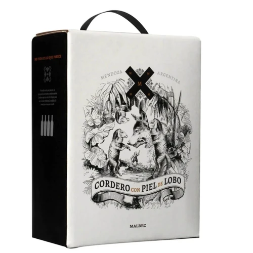 Cordero Con Piel De Lobo Malbec Bag In Box 3 Litros Vinho Argentino