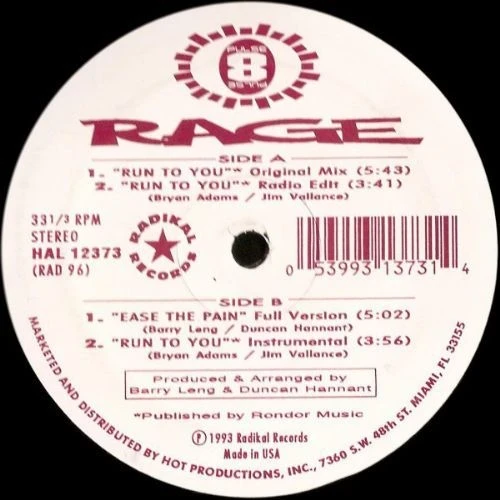 Rage - Run To You