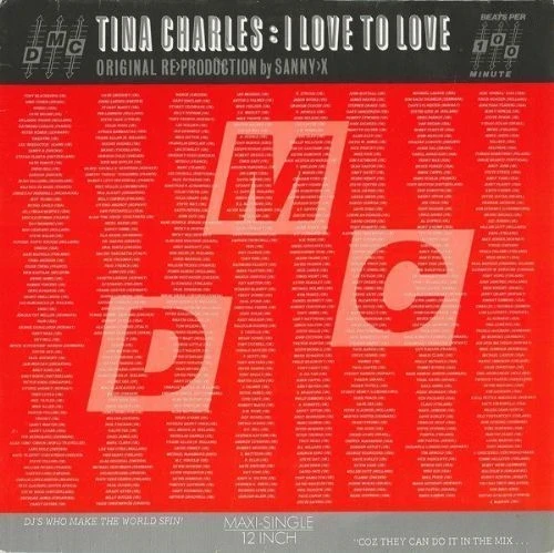 Tina Charles - I Love To Love - 12 Teenage Mix