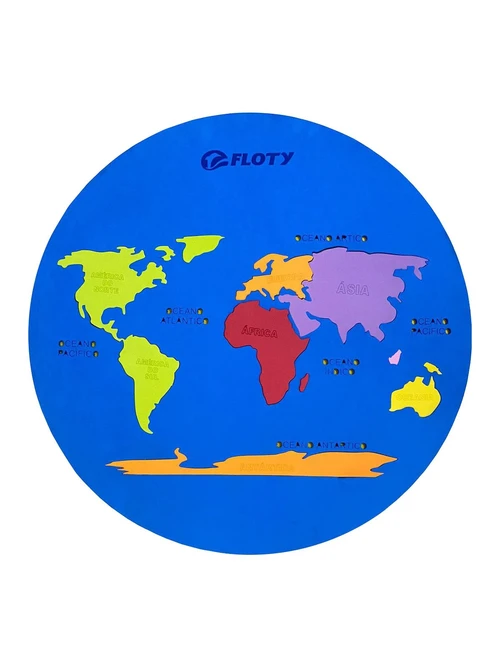 Tapete Flutuante Para Piscina - Mapa Mundi