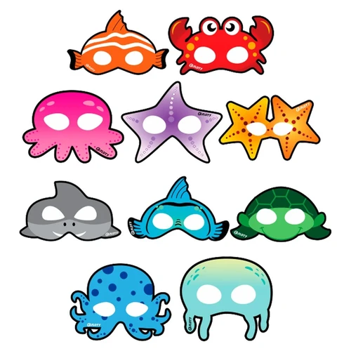 KIT MÁSCARAS DIVERTIDAS - 10 UNIDADES