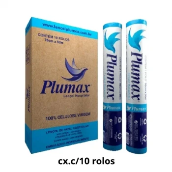 Lençol Hospitalar De Papel Plumax Cxc-10 Rolos