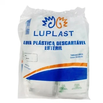 Luva Ginecológica Plástica Estéril Embalada Individualmente C-100 Lupl