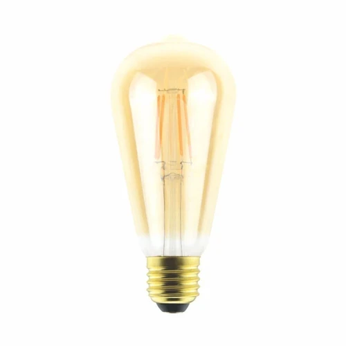 Lâmpada Filamento LED Pera ST64 Âmbar 4W G-Light