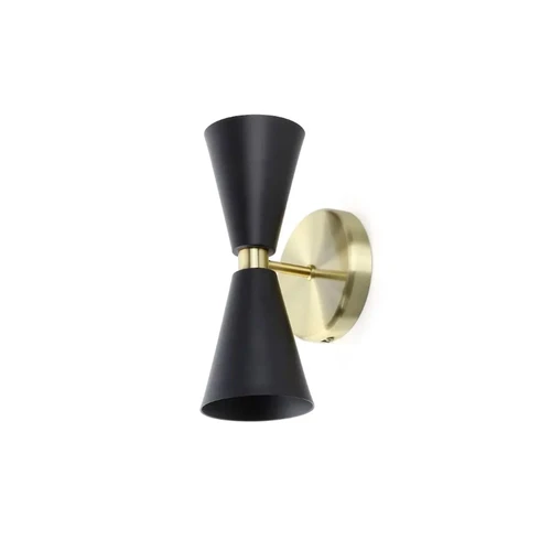 Arandela Parma Preto E Dourado 886-2 SpotLine