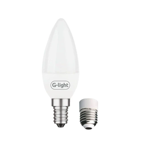 Lâmpada Vela LED C37 Leitosa 4W E14-E27 G-Light