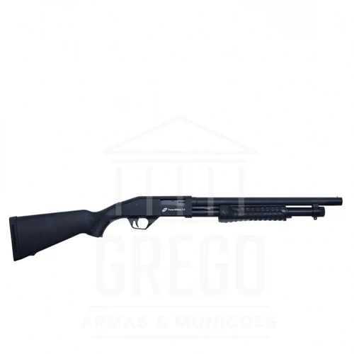 Espingarda CBC Pump Military 30 Coronha Fixa Calibre 12 Cano 16 Sem Ac