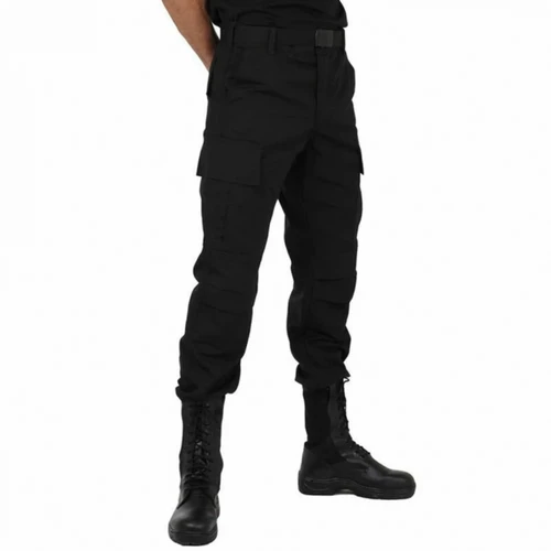 Calça Tática Cargo Masculina - Rip Stop Preta - Atack