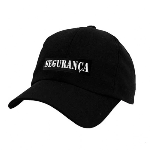 Boné Preto - Bordado Segurança Em Branco
