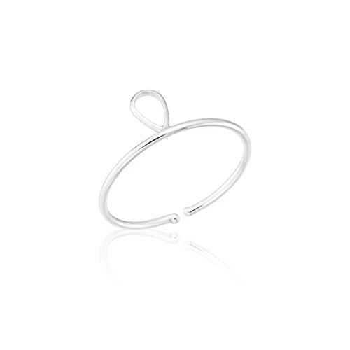 Anel Prata 925 Regulável Mini Gota
